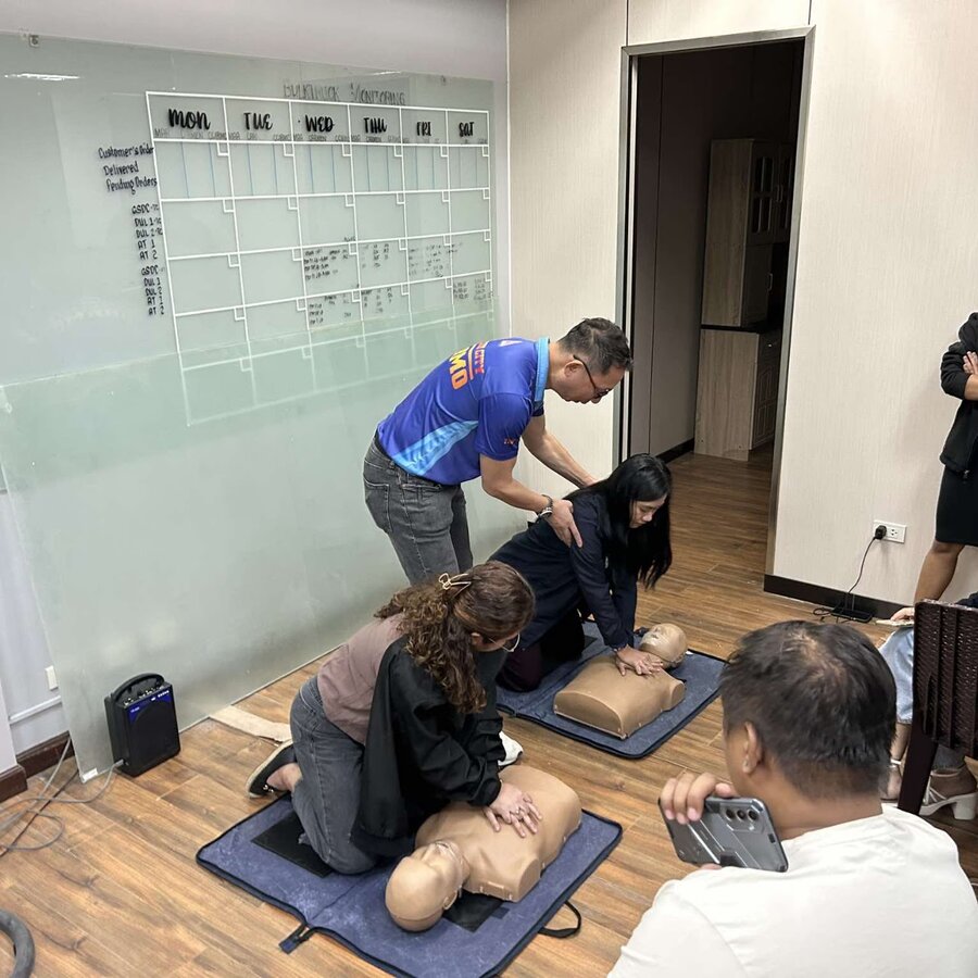 Basic Life Support Orientation training session