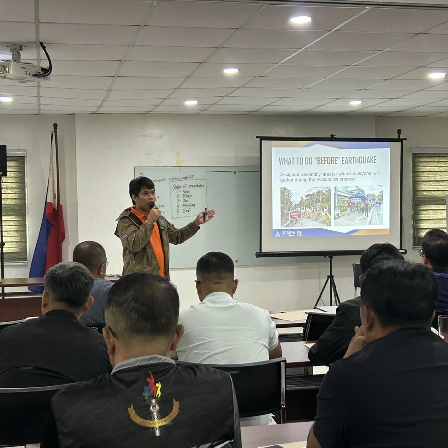 Disaster Preparedness Orientation training session